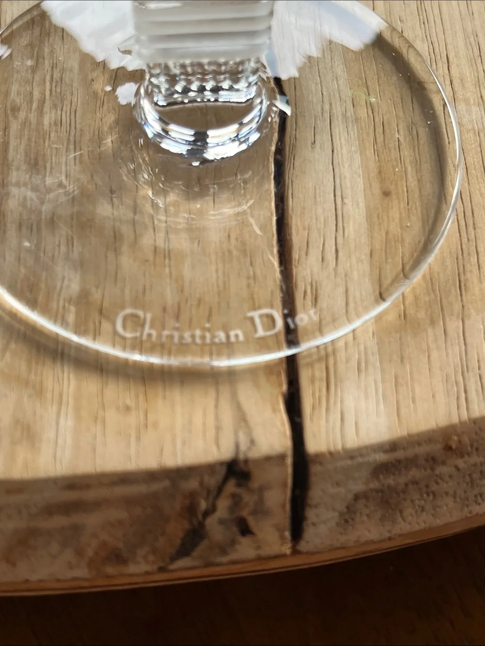 CHRISTIAN DIOR “Gaudron Frost” wine glasses- Set of 2